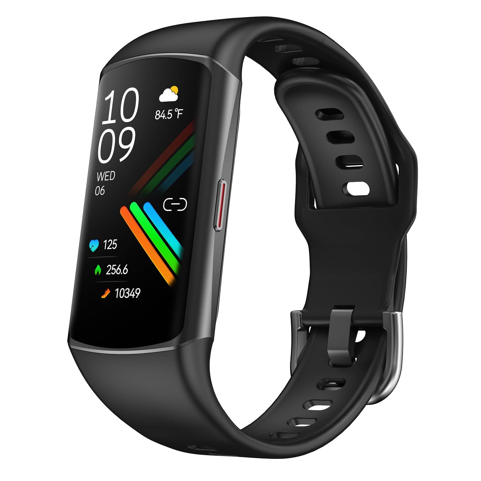 Smart Watch Fitness Tracker with 24/7 Heart Rate, Blood Oxygen Blood Pressure Monitor Sleep Tracker 120 Sports Modes Activity Trackers Step Calorie Counter IP68 Waterproof for Andriod iPhone Women Men Black